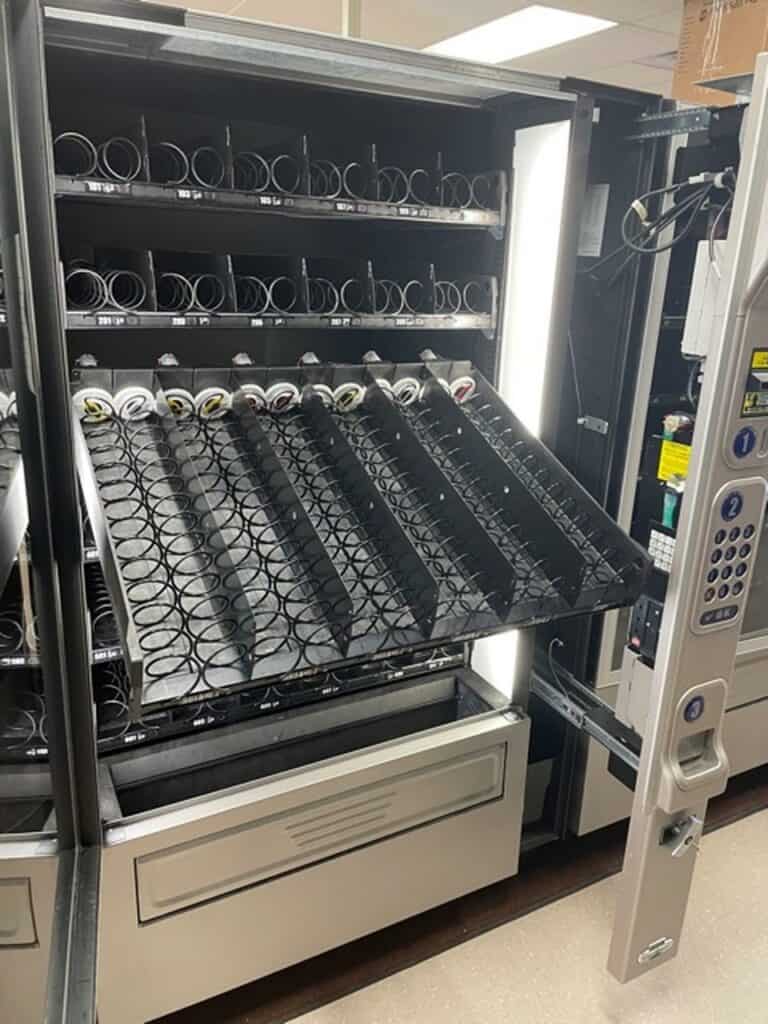 Crane Merchant 6 Snack Machine, model 181 Used Vendtek Wholesale