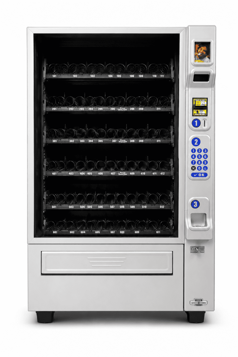 crane merchant 6 snack machine, model 181 used