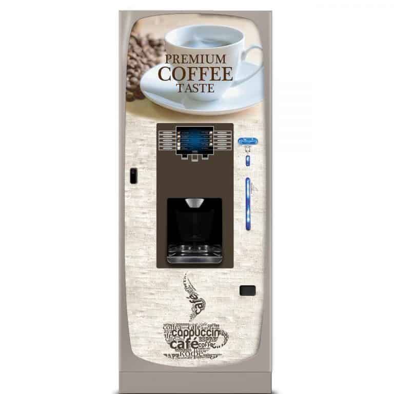 Crane VOCE hot drink vending machine - media premium coffee theme